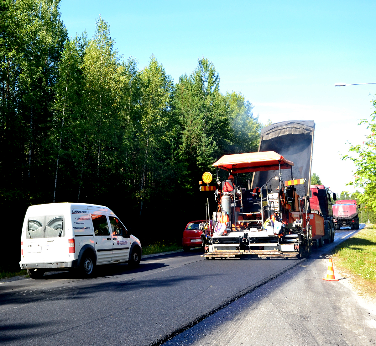 Päällystystyömaa